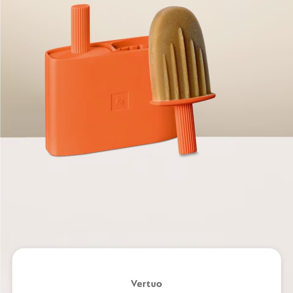 Orange Popsicle Mold with Popsicle